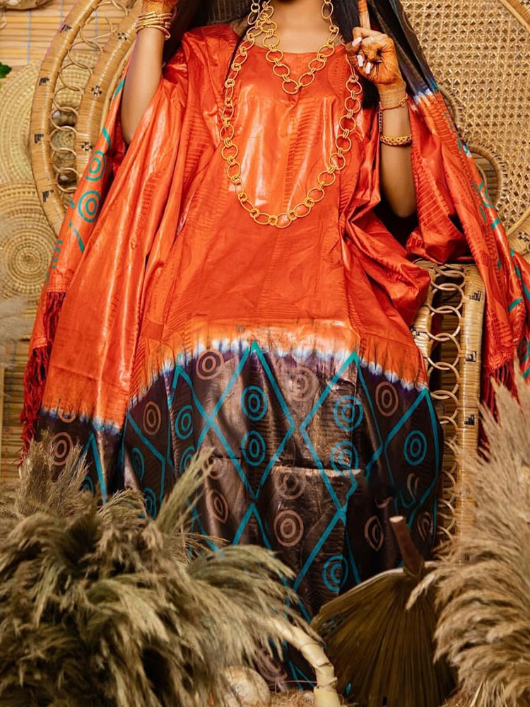 Women Formal Wear For Plus Size - African Printed Gown: Evening Formal Occasion