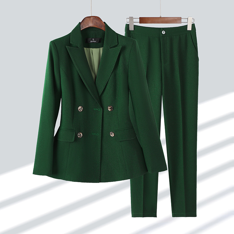 Women Formal Wear With Black Blazer - Fashion Ladies Pant Suit Formal Women