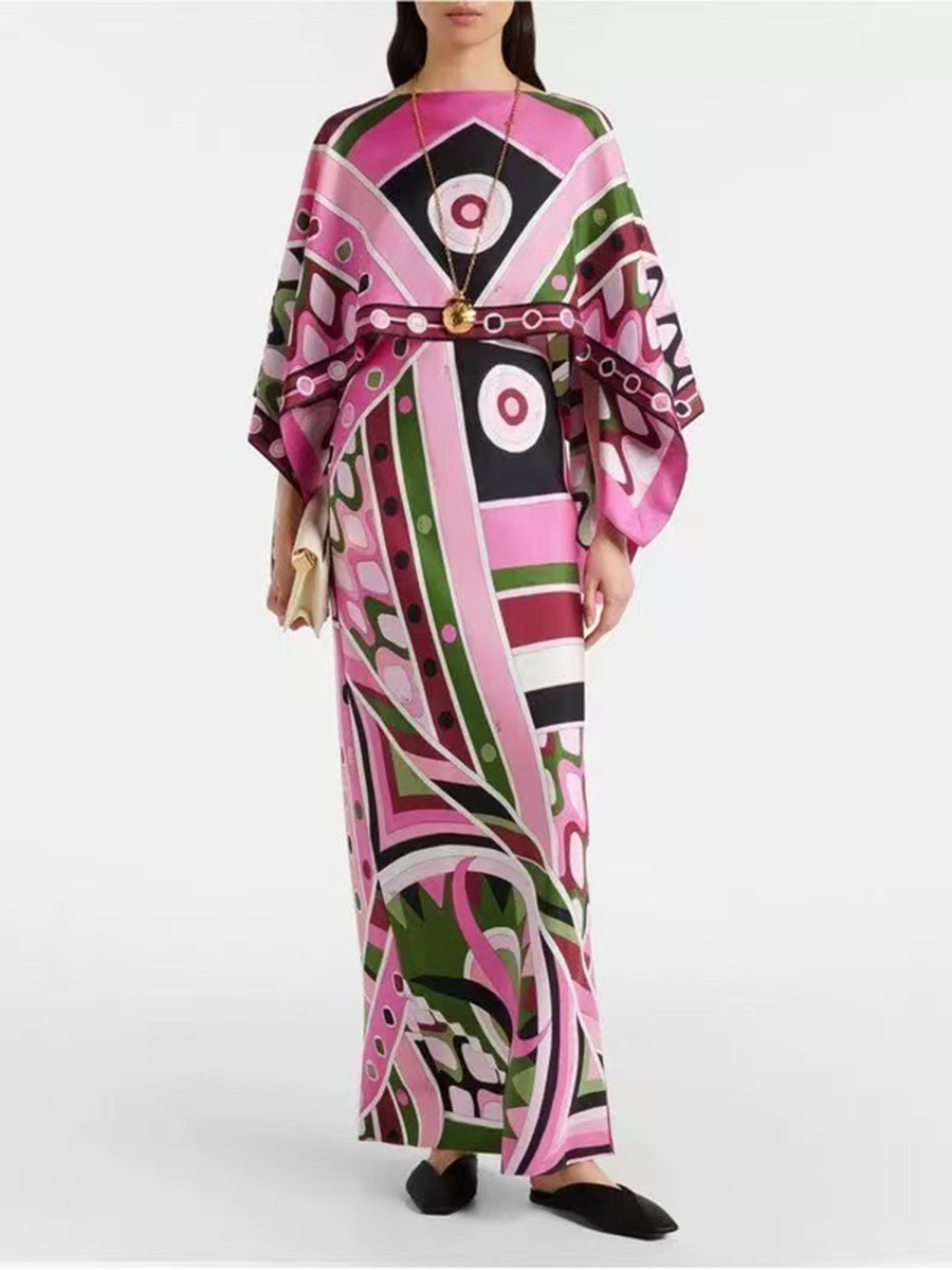 VGH Light Blue Abstract Print  - Women Formal Wear Set 评论和价格