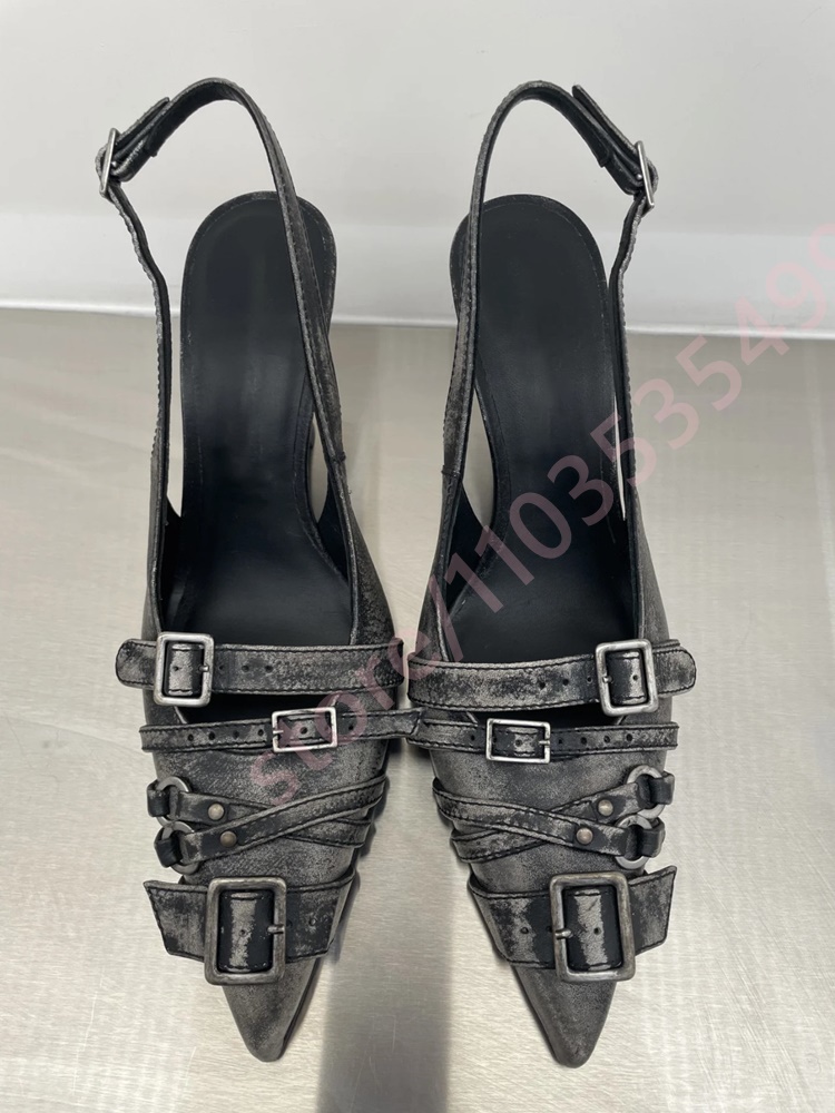 Women's Vintage Black Grey Dis - Kitten Heel Women 评论和价格