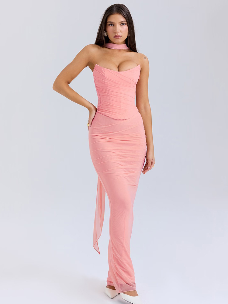 Articat Elegant Mesh Patchwork - Women Formal Wear Set 评论和价格