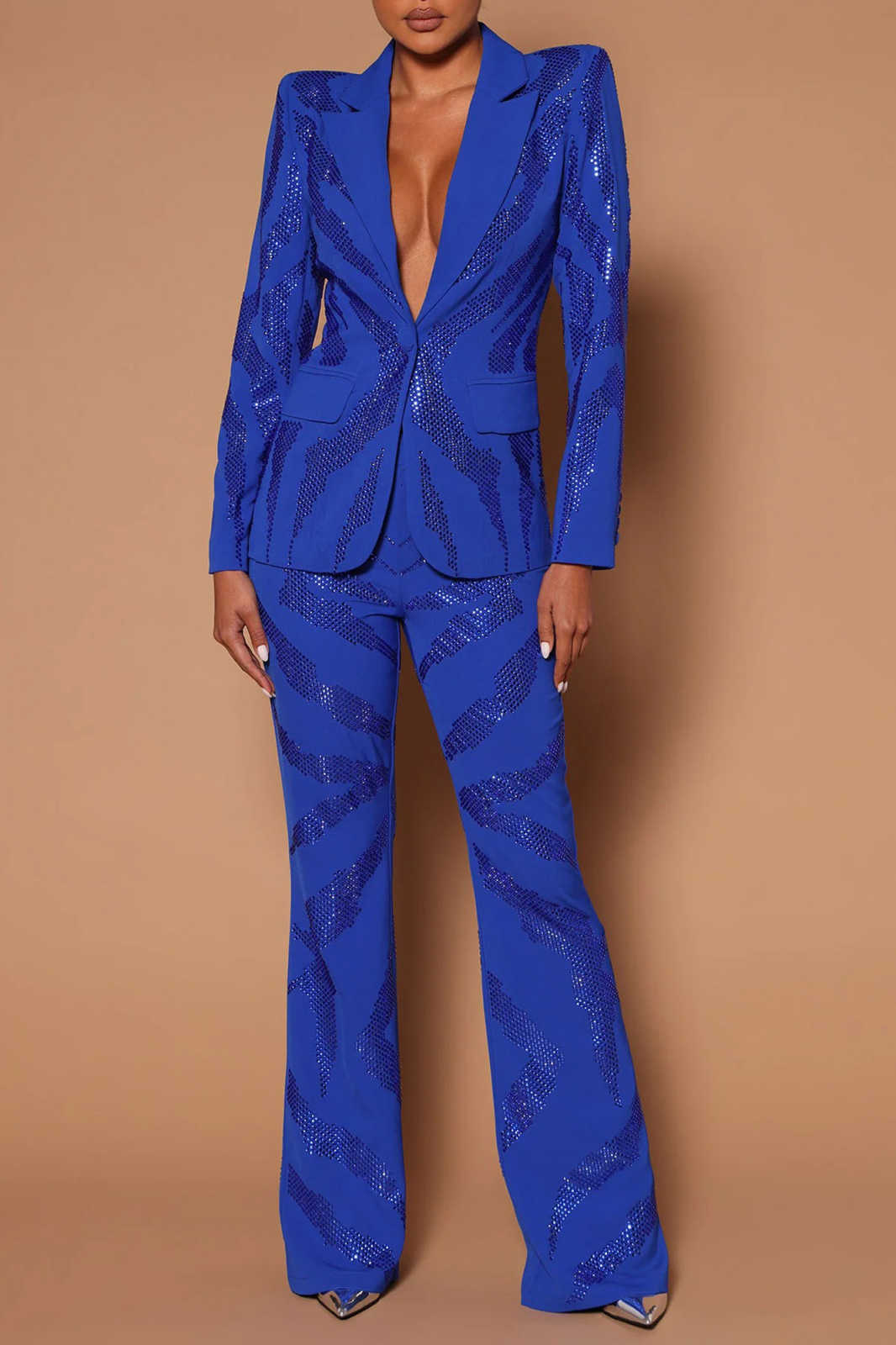 Customized Sequined Women Slim - Women Formal Wear For Plus Size 评论和价格