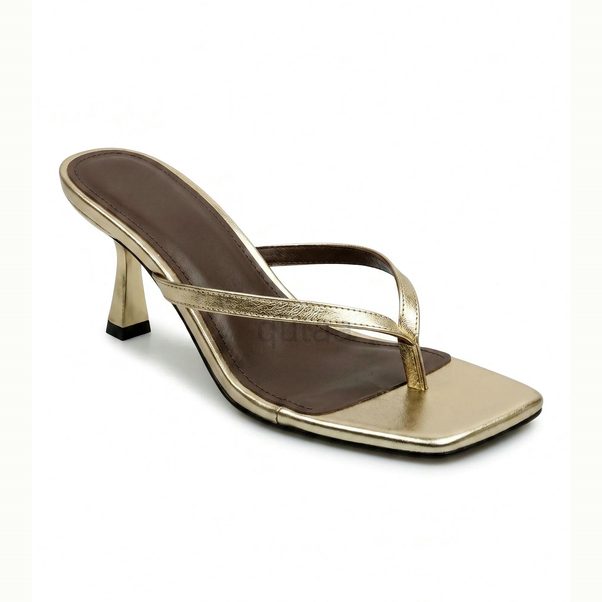 QUTAA News Fashion Flip-flops  - Kitten Heel Women 评论和价格