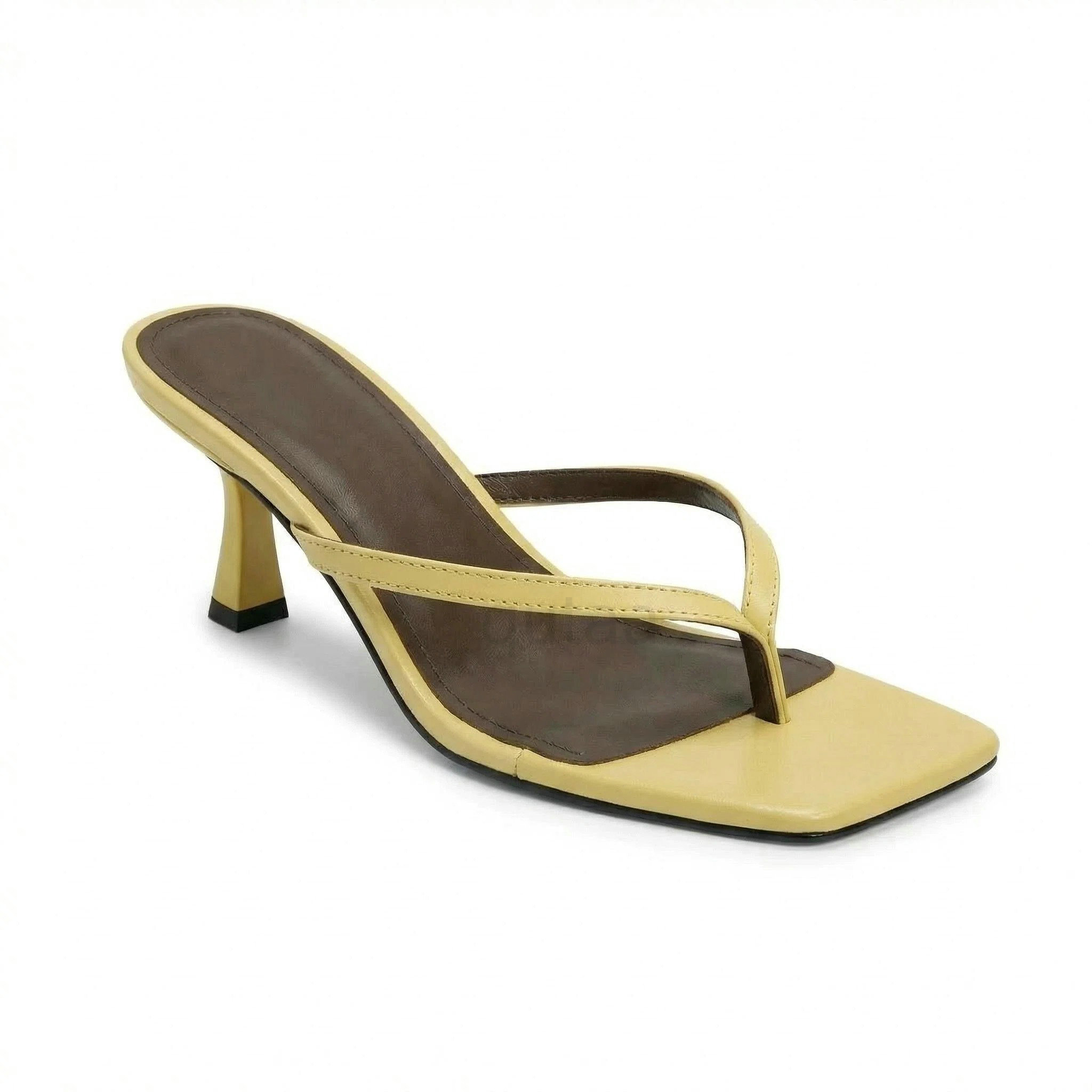 QUTAA News Fashion Flip-flops  - Kitten Heel Women 评论和价格