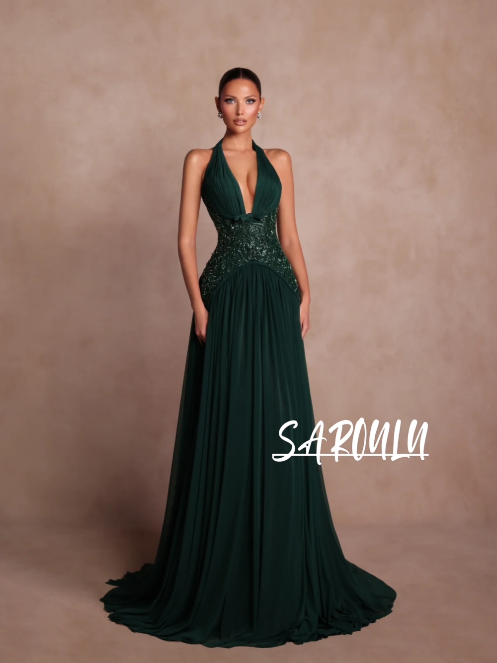 Plus Size Green A Line Evening - Women Formal Wear For Plus Size 评论和价格