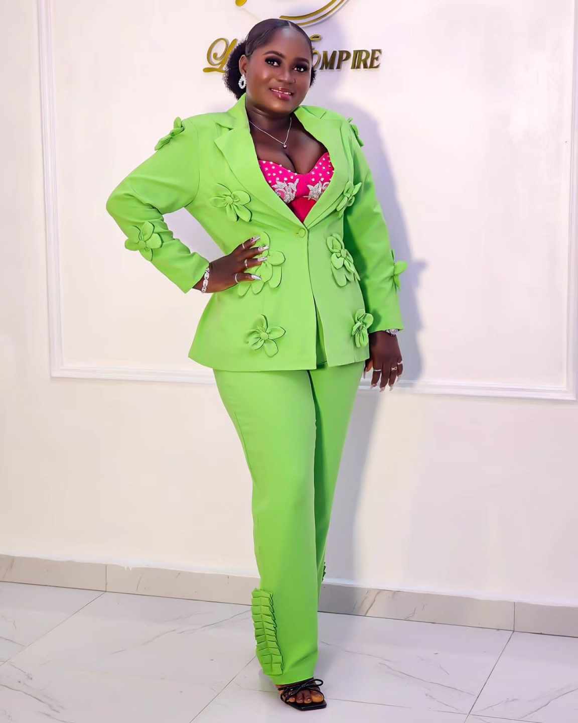 Plus Size Green Women Blazer S - Women Formal Wear For Plus Size 评论和价格