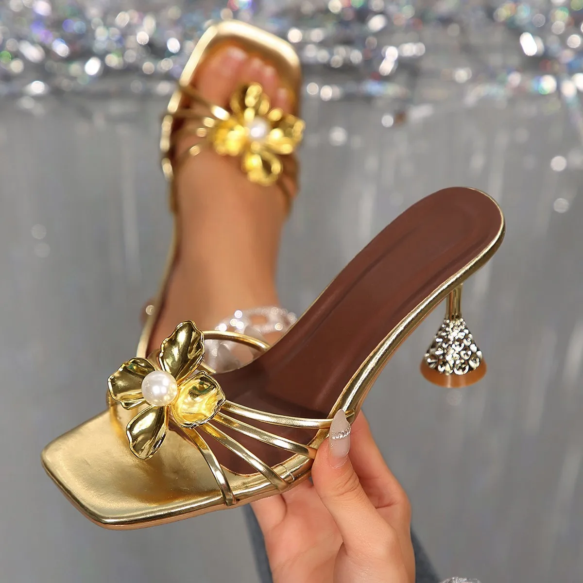 Vintage Metal Flower Crystal C - Vintage Women'S Formal Wear 评论和价格
