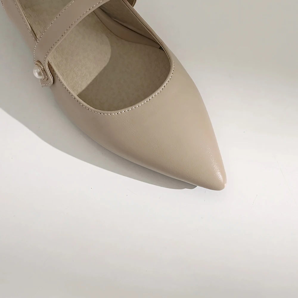 Summer New Elegant Beige Black - Slingback Heel Formal 评论和价格