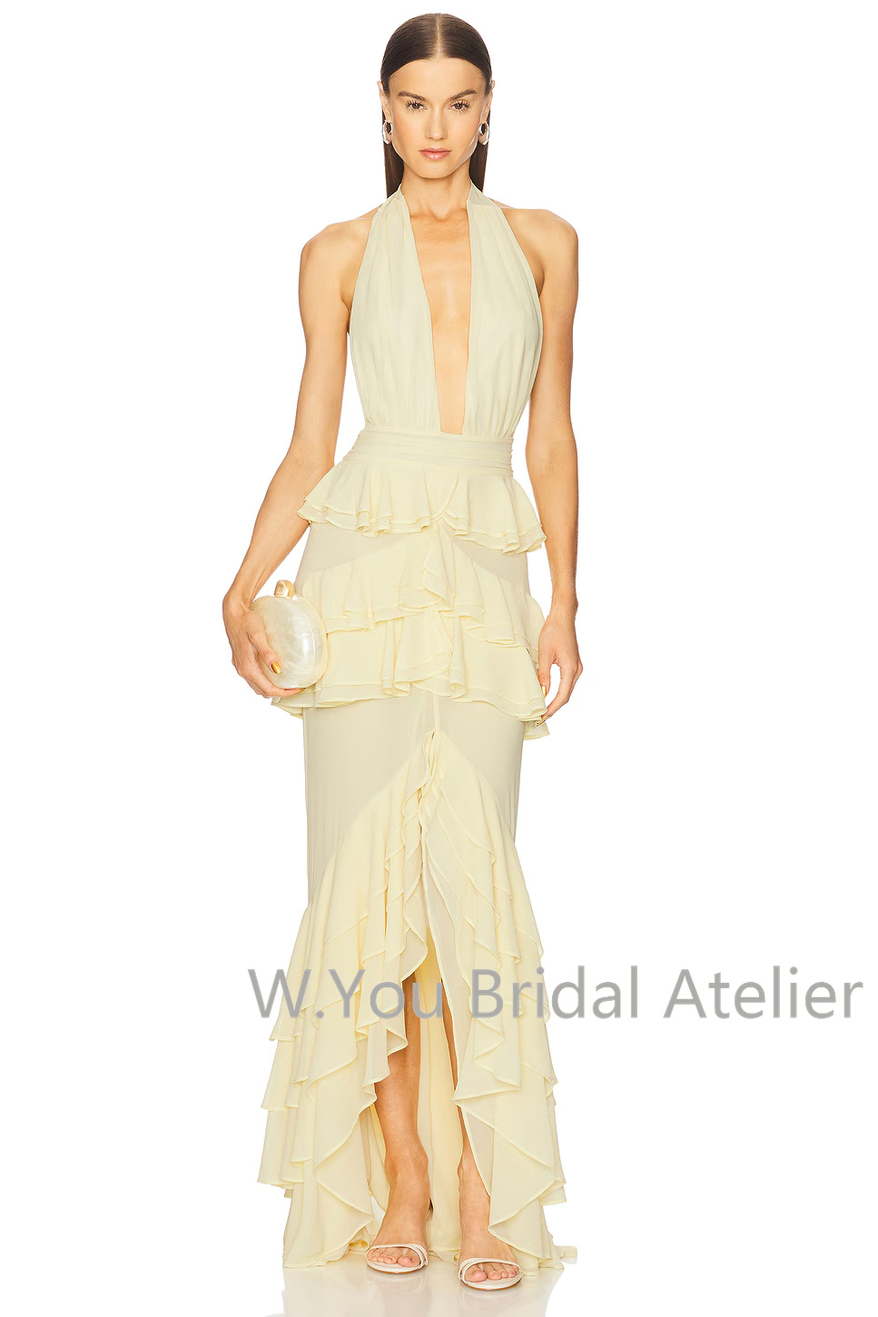 Evening Dresses Deep V Neck Ha - Women'S Formal Wear For A Wedding Guest 评论和价格