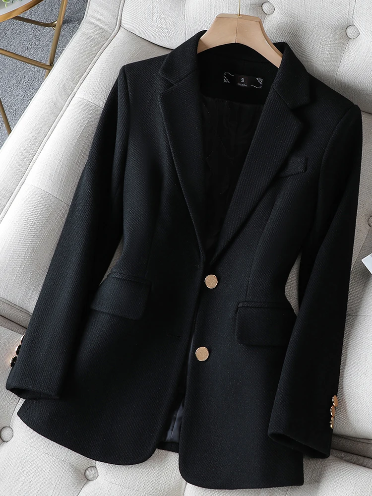 Fashion Ladies Blazer Women Gr - Women Formal Wear With Black Blazer 评论和价格