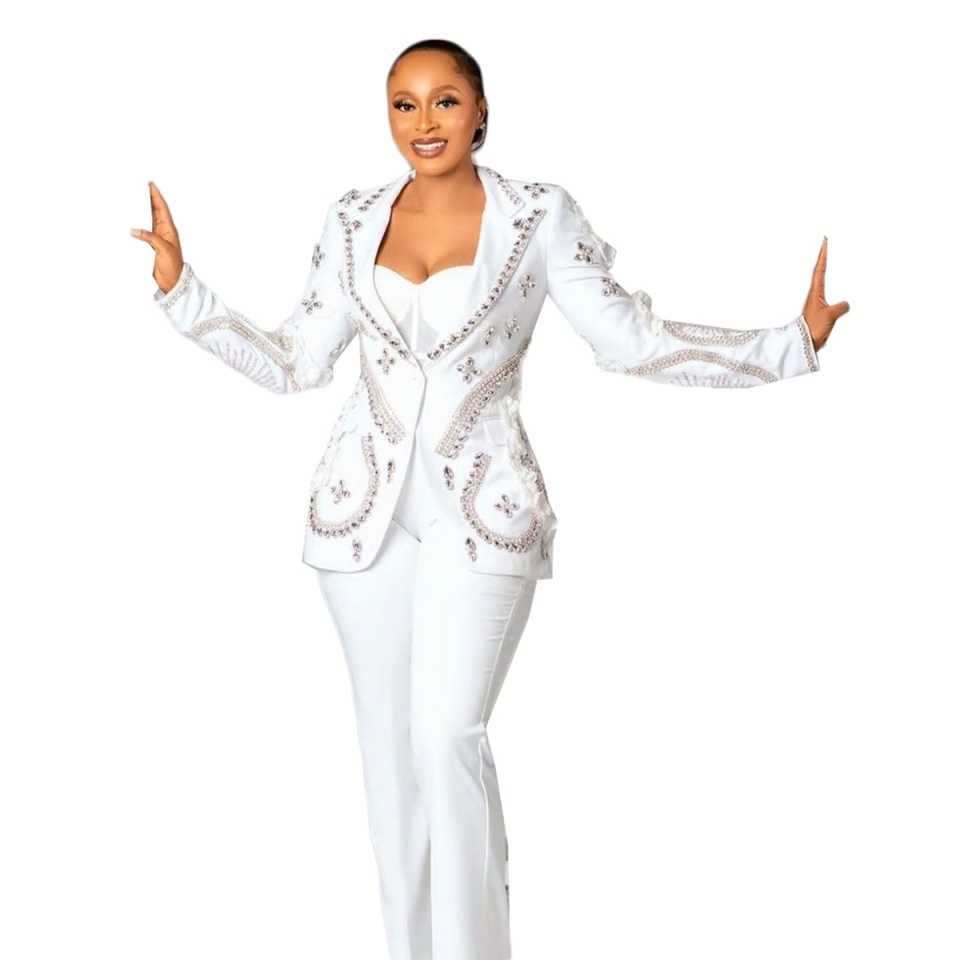 Luxury Women Pants Suits 2 Pcs - Women'S Formal Wear For A Wedding Guest 评论和价格