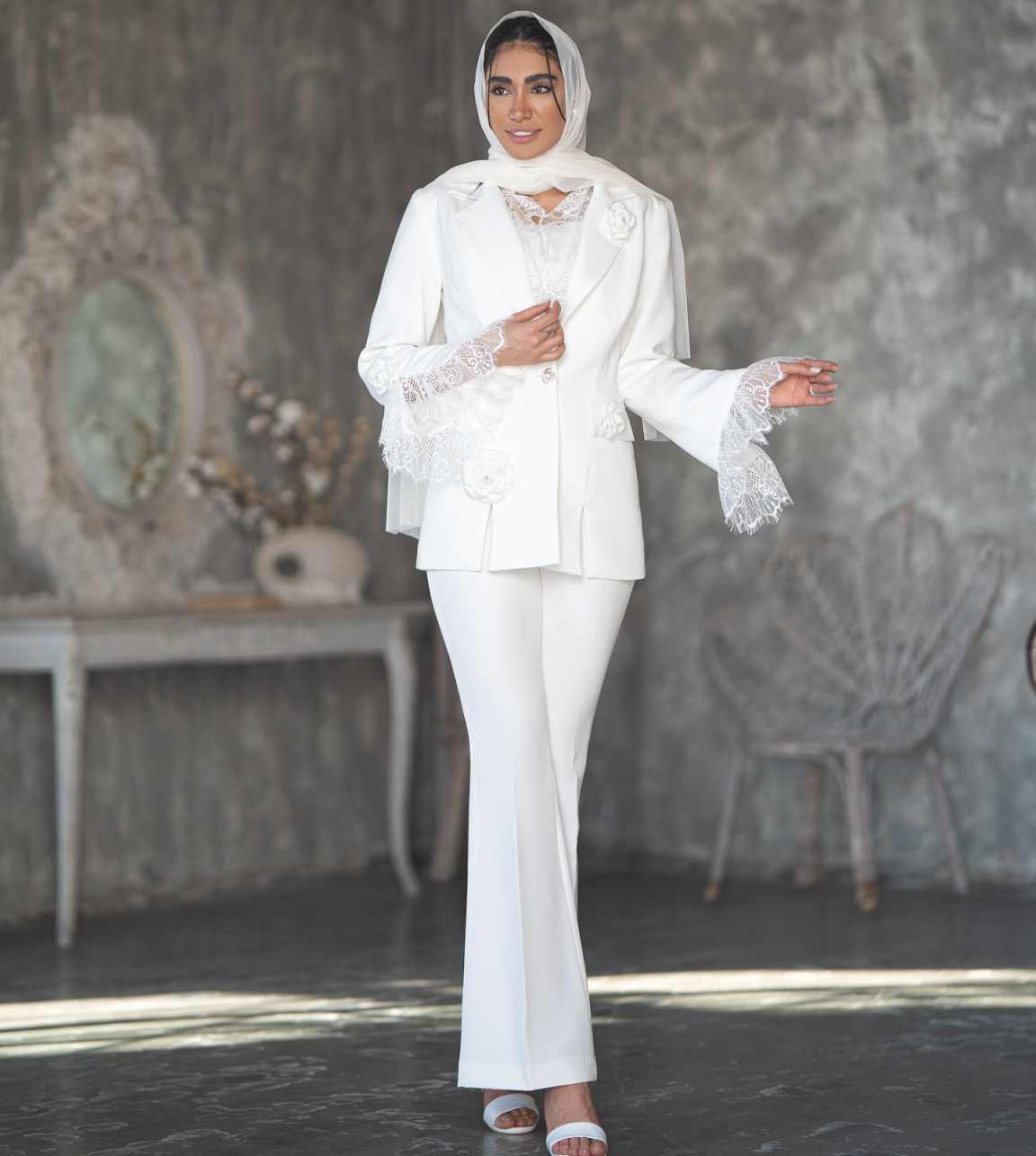 Chic Women Suit Set 3D Appliqu - Women'S Formal Wear For A Wedding Guest 评论和价格
