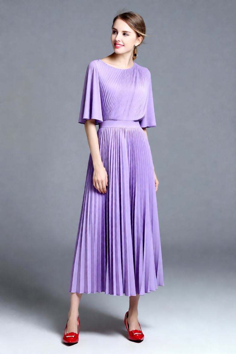 Women's Lilac Cape Sleeve Plea - Women'S Formal Wear For A Wedding Guest 评论和价格