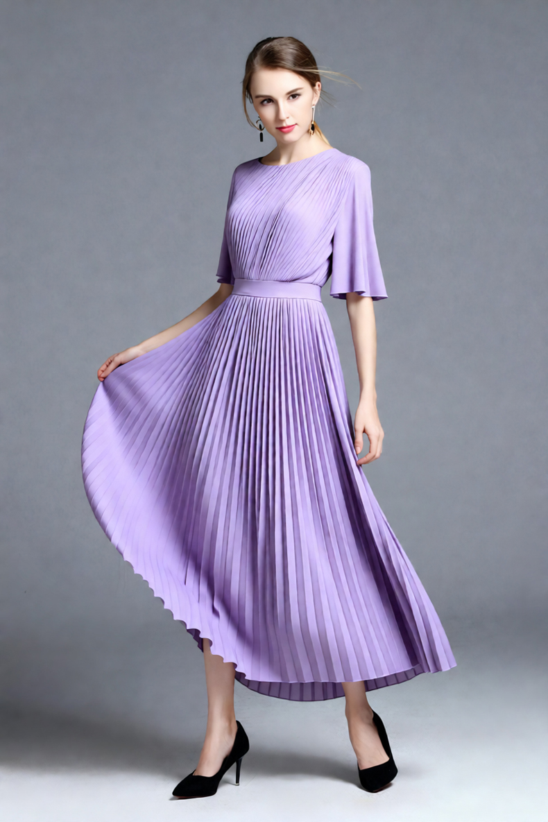 Women's Lilac Cape Sleeve Plea - Women'S Formal Wear For A Wedding Guest 评论和价格