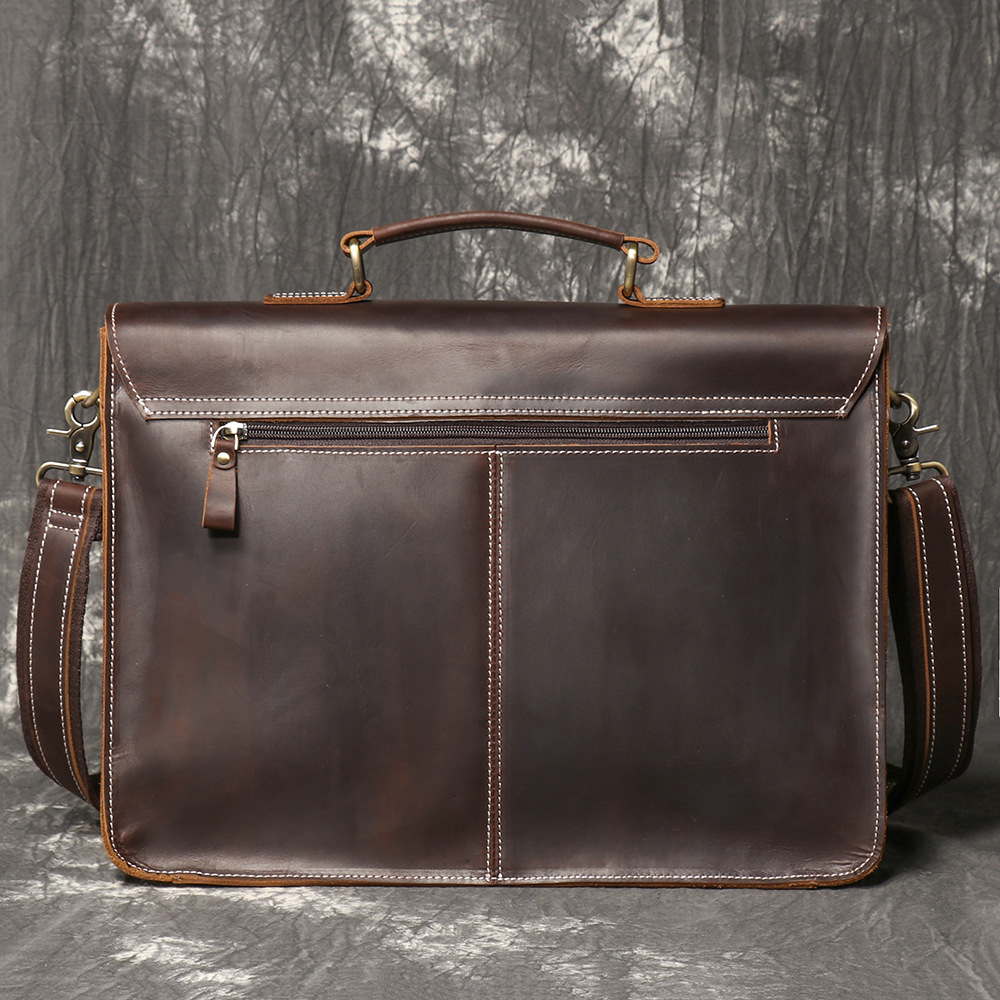 Vintage Handmade Crazy Horse L - Structured Handbag Work 评论和价格