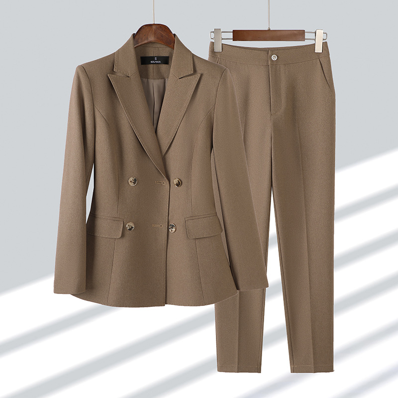 Fashion Ladies Pant Suit Forma - Women Formal Wear With Black Blazer 评论和价格