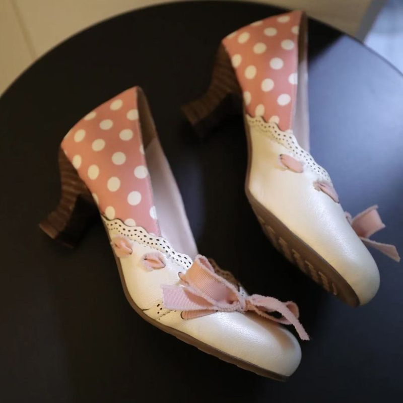 Vintage Chunky Heel Women Pump - Vintage Women'S Formal Wear 评论和价格