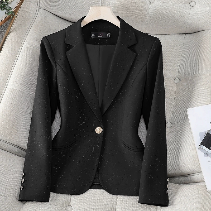 2025 Spring Autumn Women Blaze - Women Formal Wear With Black Blazer 评论和价格